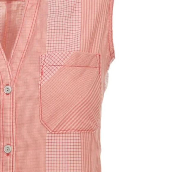 Woolrich Women's Conundrum Eco Rich Sleeveless Shirt Teaberry Size Medium Pink - Picture 4 of 16